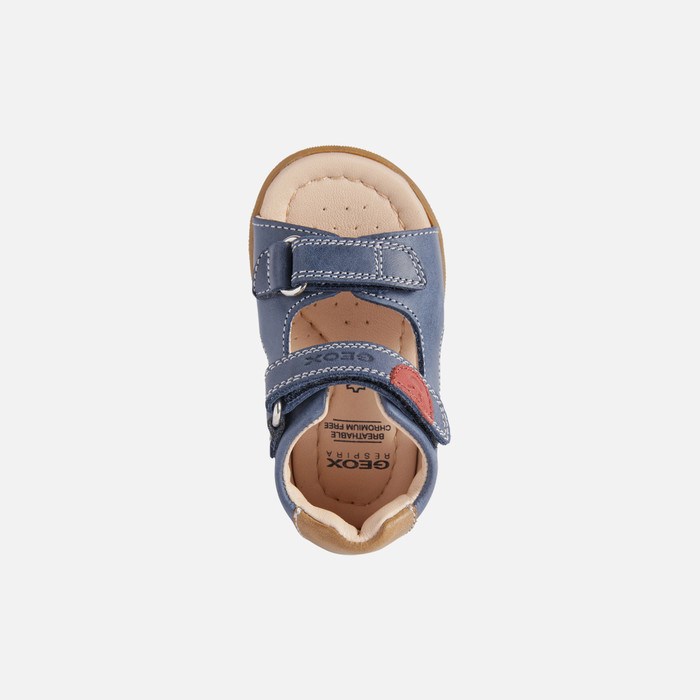 First Steps Geox Sandal Macchia Pre Babatka Námornícka Modrá | 31589-PDIO