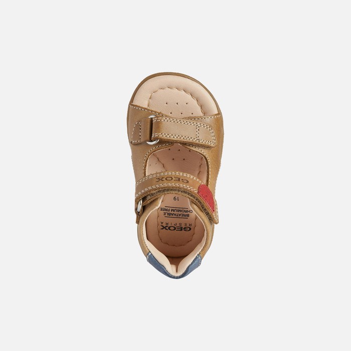 First Steps Geox Sandal Macchia Pre Babatka Caramel | 35972-FYIK