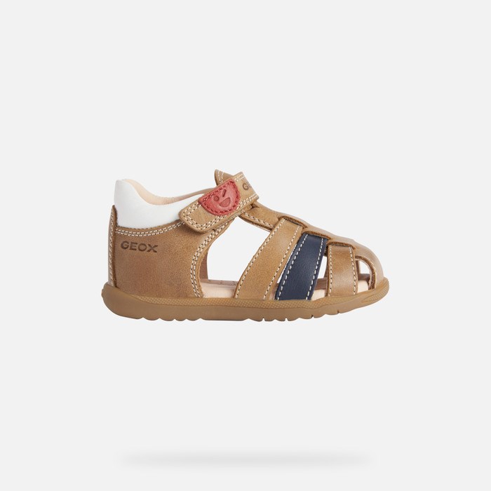 First Steps Geox Sandal Macchia Pre Babatka Caramel | 39415-BKCV