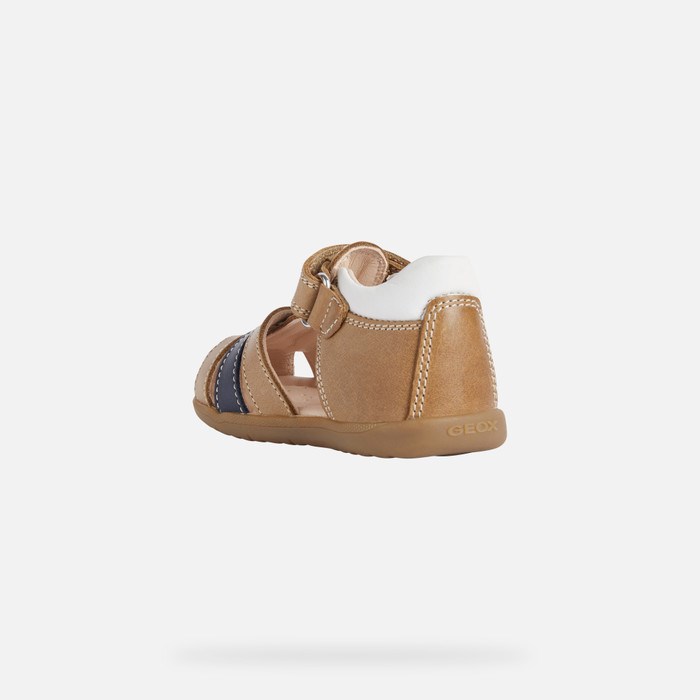 First Steps Geox Sandal Macchia Pre Babatka Caramel | 39415-BKCV