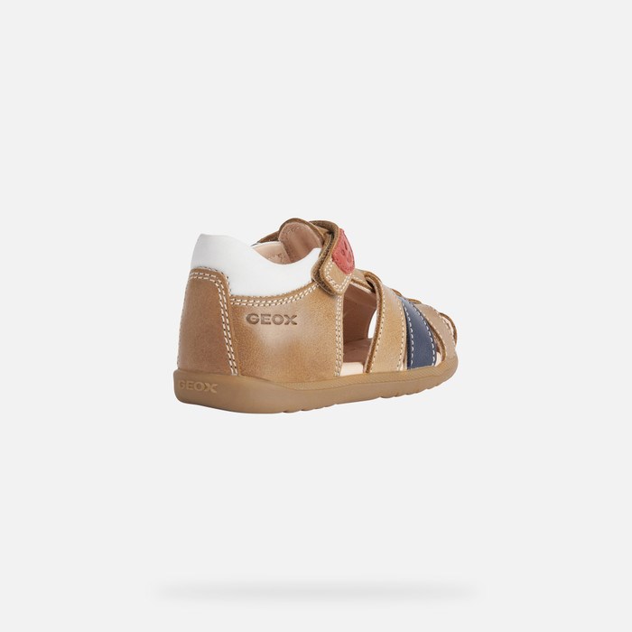 First Steps Geox Sandal Macchia Pre Babatka Caramel | 39415-BKCV