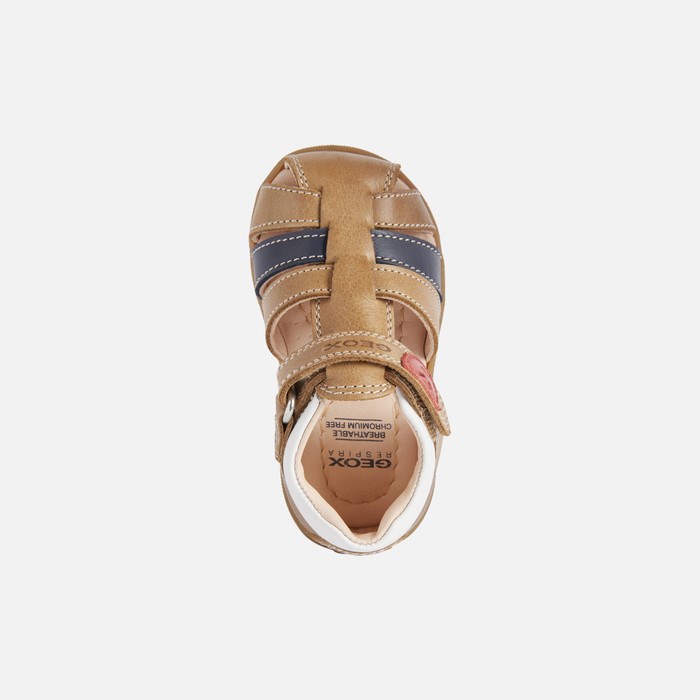 First Steps Geox Sandal Macchia Pre Babatka Caramel | 39415-BKCV