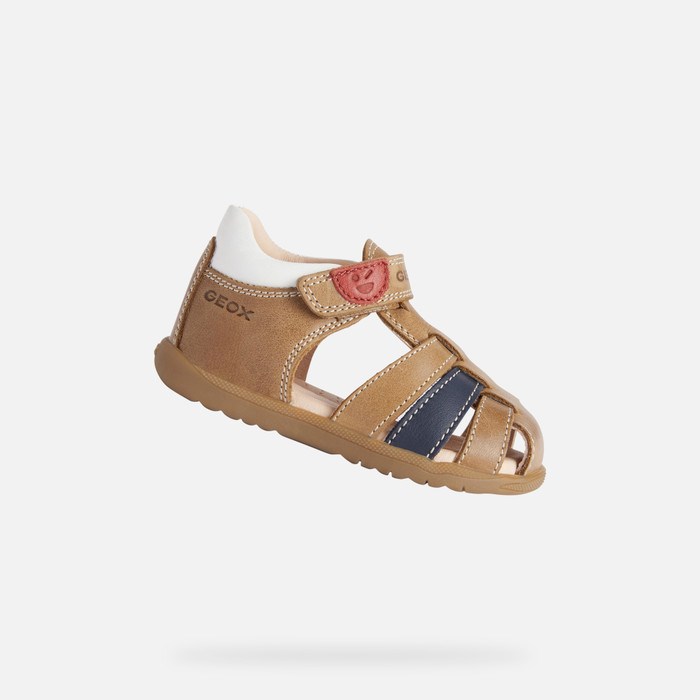 First Steps Geox Sandal Macchia Pre Babatka Caramel | 39415-BKCV