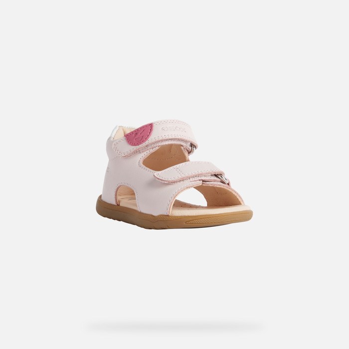 First Steps Geox Sandal Macchia Pre Babatka Svetlo Ruzove | 83241-VFCI