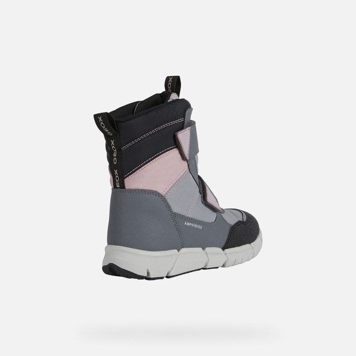 Mid-calf Boots Geox Flexyper Abx Dievcenske Siva Ruzove | 01687-SPRQ